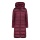 CMP Wintermantel Coat Fix Hood (Glanzeffekt, warm) rubinrot Damen